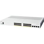 C1200-24P-4G Catalyst 1200 スマート スイッチ 24 ポート GE PoE 4x1GE SFP 金属筐体 静音ファンレス Cisco(シスコ)