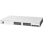 C1300-24T-4G Catalyst 1300 マネージド スイッチ 24 ポート GE 4x1GE SFP 制限 金属筐体 静音ファンレス Cisco(シスコ)