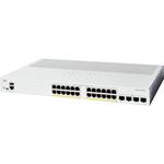 C1300-24P-4G Catalyst 1300マネージド スイッチ 24 ポート GE PoE 4x1GE SFP 金属筐体 静音ファンレス Cisco(シスコ)