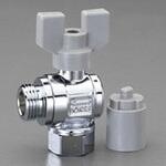 EA425AC-713 G 1/2"xG 1/2" L型ボールバルブ(片ナット付) エスコ
