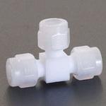 EA425HF-8 8mm ユニオン(ティー /フッ素樹脂製) エスコ