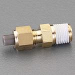 EA425LA-102 R 1/4"x10mm ユニオン(ハーフ/黄銅製) エスコ