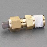 EA425LA-61 R 1/8"x 6mm ユニオン(ハーフ/黄銅製) エスコ