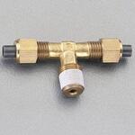 EA425LD-62 R 1/4"x 6x 6mm ユニオン(ティー/黄銅製) エスコ