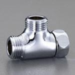 EA432LA-5 G 1/2" フレキ用片ナットチーズ(クロムメッキ) エスコ