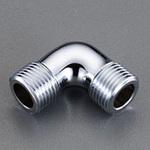 EA432LC-1 R1/2"xG1/2" フレキ用エルボ(クロムメッキ) エスコ