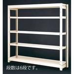 EA976AJ-120 1250x450x1800mm/300kg/6段 スチール棚 エスコ