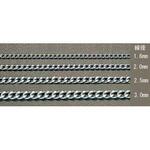 EA980TG-21 2.5mmx1.0m ショートマンテルチェーン(スチール/ユニクロメッキ) エスコ
