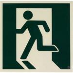 EA983AH-31 120x120mm [高輝度蓄光式]避難口標識 エスコ