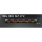 EA983FV-11 1.5m ガードバー(赤/白-6本) エスコ