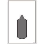 EA983HK-42A ガス名標識板[空白] エスコ