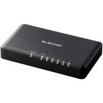 EHC-G05PA2-SB スイッチングハブ LANハブ Giga対応 1000/100/10Mbps プラスチック筐体 AC電源 ファンレス エレコム