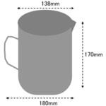 EA991KR-4 2000ml 計量カップ(ステンレス製) エスコ