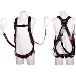 フルハーネス型墜落制止用器具 レヴォハーネス(REVO HARNESS)ツインランヤード付 ワン・ハンド リトラ+ノビロン付 ツヨロン(藤井電工)