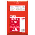 GV53 GV53 ポリ袋 45L赤 10枚 0.040mm ハウスホールドジャパン