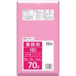 GV71 GV71 ポリ袋 70Lピンク 10枚 0.040mm ハウスホールドジャパン