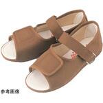 足元応援W503 片足 左 茶 25.0cm マリアンヌ製靴