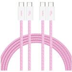 BoostCharge 60W USB-C to Cソフトケーブル 1.5M 2本セット ピンク BELKIN(ベルキン)