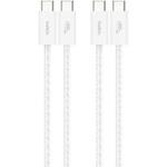 BoostCharge 60W USB-C to Cソフトケーブル 1.5M 2本セット ホワイト BELKIN(ベルキン)