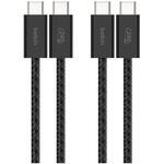 BoostCharge 240W USB-C to Cソフトケーブル 1.5M 2本セット ブラック BELKIN(ベルキン)