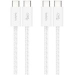 BoostCharge 240W USB-C to Cソフトケーブル 1.5M 2本セット ホワイト BELKIN(ベルキン)