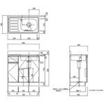 LWシリーズ 流し台 間口800mm アイオ産業