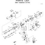 インパクトレンチ (ワンハンマタイプ)NW-1600HA-AT(R) 部品 日本ニューマチック工業