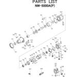 インパクトレンチ (ワンハンマタイプ)NW-5000A(P) 部品 日本ニューマチック工業