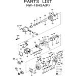 インパクトレンチ (ツーハンマタイプ) NW-16HSA(P) 部品 日本ニューマチック工業