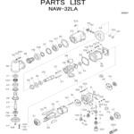 インパクトレンチ (ツーハンマタイプ) NAW-32LA 部品 日本ニューマチック工業