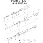 ストレートグラインダ NHG-65KA-06 部品 日本ニューマチック工業