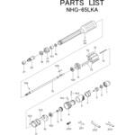 ストレートグラインダ NHG-65LKA 部品 日本ニューマチック工業