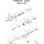 ストレートグラインダ NHG-125 部品 日本ニューマチック工業