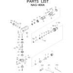 アングルグラインダ NAG-400A 部品 日本ニューマチック工業