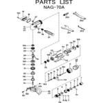 アングルグラインダ NAG-70A 部品 日本ニューマチック工業
