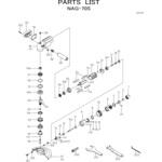 アングルグラインダ NAG-70S 部品 日本ニューマチック工業