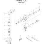 アングルグラインダ NGE-050 部品 日本ニューマチック工業