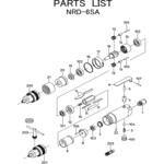 エアードリル NRD-6SA 部品 日本ニューマチック工業