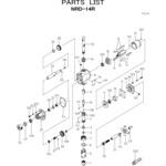 エアードリル NRD-14R 部品 日本ニューマチック工業