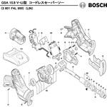 部品 コードレスセーバーソー GSA10.8V-LI型 BOSCH(ボッシュ)