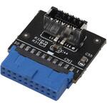 USB-024 内部USB3.0 - フロントUSB Type-Cヘッダー変換アダプタ L型 アイネックス