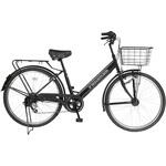 中古美品！ノーパンク自転車新品57000円26型 外装6段変速・LEDオート