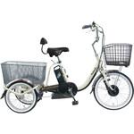 防災サイクル 12Ahバッテリー仕様 前20型/後16型ノンパンク電動アシスト三輪自転車 【完成組立品】 PELTECH(ペルテック)