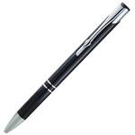 【ペン名入れサービス】油性ボールペン カームメタル0.5mm 黒 100本セット ジャストコーポレーション