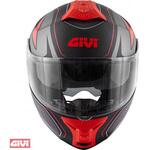 HX21FSHBR56 Hps Hx21 フリップアップ ヘルメット Graphics Globe Shiver ブラック/チタン/レッド マット サイズ 56/S GIVI(ジビ)