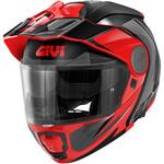 HX27RTRBR54 フリップアップヘルメット X.27 TOURER GRAPHIC ブラック/レッド サイズ 54/XS GIVI(ジビ)
