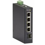 INDRy 産業用スイッチ 4ポート 管理機能なし DC電源 10/100/1000BaseTx4 SFPx1 BLACK BOX