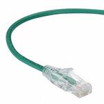 C6APC28-GN-15 Slim-net CAT6A細径パッチケーブル 28AWG 緑 500MHz PVC 4.5m BLACK BOX