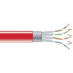 EVNSL0272RD-1000 CAT6 250MHzシールド付より線PVCバルクケーブル 赤 304.8m BLACK BOX