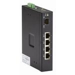LIE401A INDRy 産業用スイッチ 4ポート 管理機能なし DC電源 10/100/1000BaseT(PoE+)x4 SFPx1 BLACK BOX